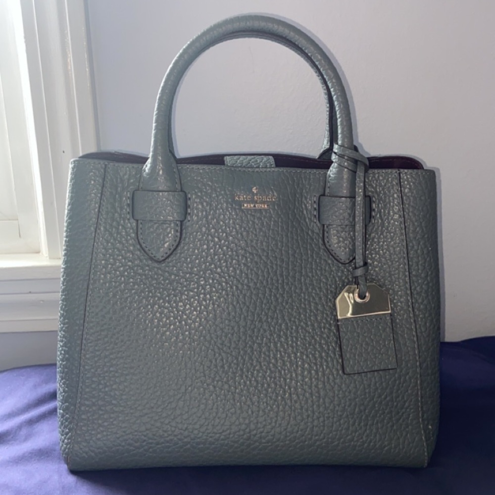 Kate Spade Carter Strèet Devlin Satchel in Gray